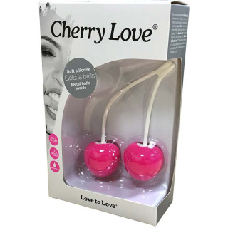 Cherry Love Boules Geisha rose fluo Ø4cm packaging