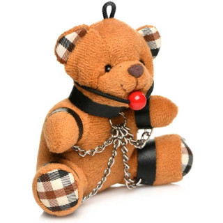 Porte-clés ours peluche Teddy Bâillon