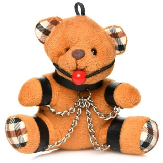 Porte-clés ours peluche Teddy Bâillon à emmener partout