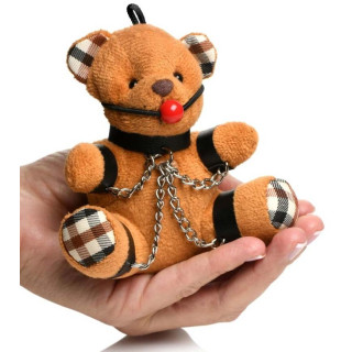Porte-clés ours peluche Teddy Bâillon BDSM