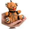 Porte-clés ours peluche Teddy Bâillon BDSM