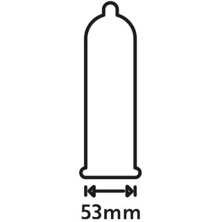 12 préservatifs épais en latex Extra Safe largeur nominale de 53mm