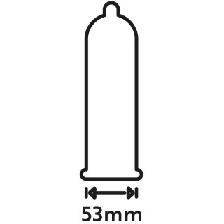 12 préservatifs perlés en latex Extra Fun largeur nominale de 53mm