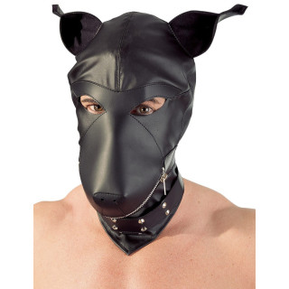 Masque tête de chien imitation cuir