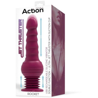 Gode va-et-vient vibrant Rocket 13x4,2cm packaging