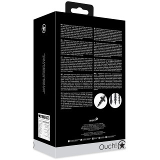 Pompe manuelle pour rose anale avec 3 plugs packaging arrière