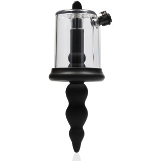 Pompe manuelle pour rose anale avec 3 plugs interchangeables