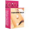 Boules Geisha VIBRATONE en plastique blanches Ø3cm emballage