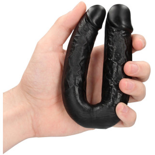 Double gode U Shape 12xØ3cm noir petit mais intense