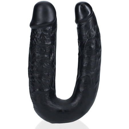 Double gode U Shape 12xØ3cm noir