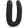 Double gode U Shape 12xØ3cm noir