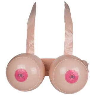 Set de 2 poitrines gonflables Inflatable Boobs harnais ajustables