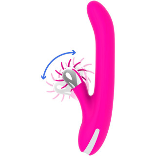 Bunny lapin rotatif fuchsia USB languettes rotatives clitoris