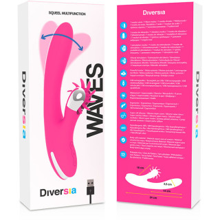 Bunny vagues et vibrations fuchsia USB packaging