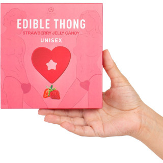 String coeur jelly comestible Fraise unisex dans sa boîte