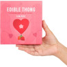 String coeur jelly comestible Fraise unisex dans sa boîte
