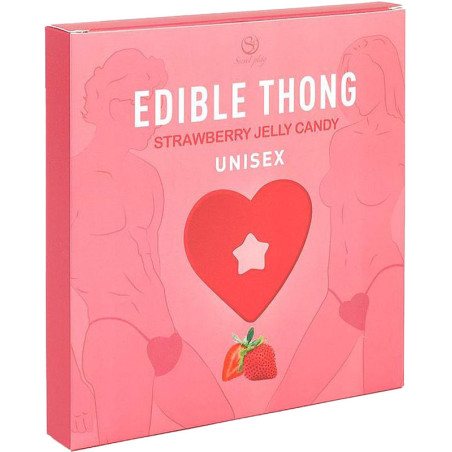 String coeur jelly comestible Fraise unisex
