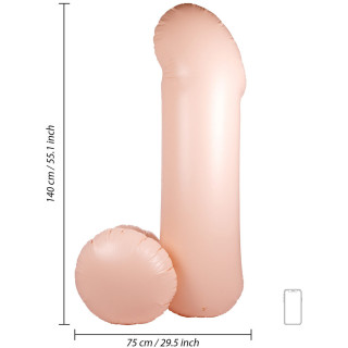 Pénis gonflable Blow Me Up 140cm dimensions