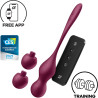 Boules Geisha Vibrantes connectées Love Birds Vary aubergine