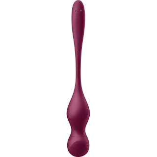 Boules Geisha Vibrantes connectées Love Birds Vary aubergine câble USB magnétique inclus