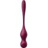 Boules Geisha Vibrantes connectées Love Birds Vary aubergine câble USB magnétique inclus