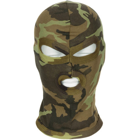 Cagoule coton 3 orifices camouflage