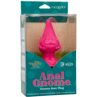 Plug anal Gnome rose fluo 10,25 x Ø5cm packaging
