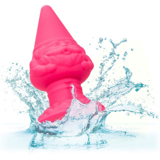 Plug anal Gnome rose fluo 10,25 x Ø5cm étanche