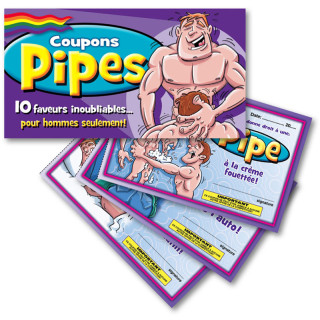 Coupons PIPES pour gays exemples
