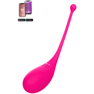 Œuf vibrant connecté Palpitation rose avec un puissant moteur