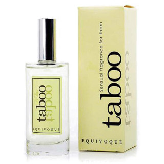 Parfum de séduction unisexe Équivoque 50ml et son emballage