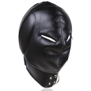 Cagoule Thicker Ear simili noir rembourrages oreilles