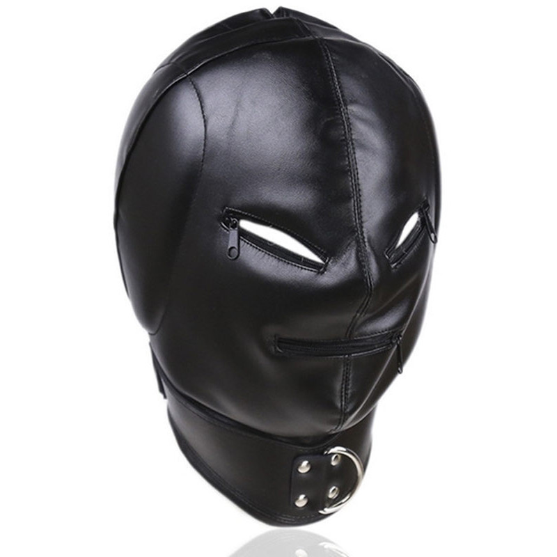 Cagoule Thicker Ear simili noir