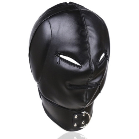 Cagoule Thicker Ear simili noir