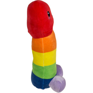 Peluche Pénis arc-en-ciel 30cm toute douce