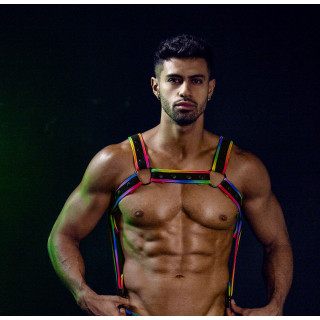 C4M harnais Neo multicolore S-L look sexy