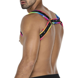 C4M harnais Neo multicolore S-L look audacieux et sexy