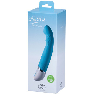 Vibro point G Amorous Dual turquoise 17,5cm packaging