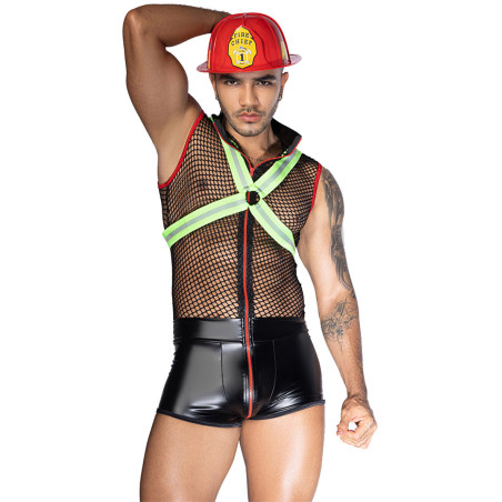 Costume de pompier sexy 3 pièces S-L