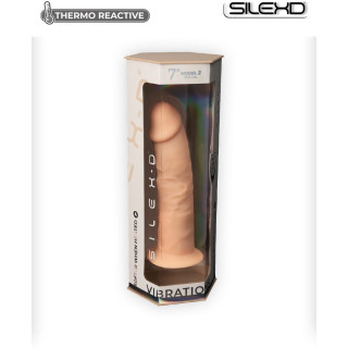 Vibro ventouse télécommande chair 7" SilexD 17,5 x Ø4,4cm USB packaging