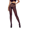 Collants ouverts TI024 20-40 deniers damier noir 3-4
