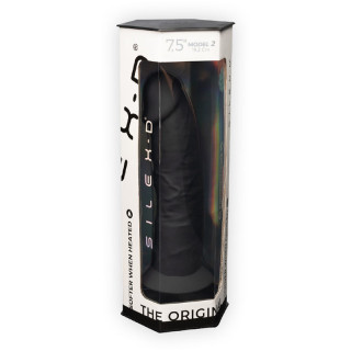 Gode ventouse 7,5" noir SilexD 18,5 x Ø4,6cm packaging