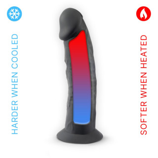 Gode ventouse 7,5" noir SilexD 18,5 x Ø4,6cm réfrigérateur ou micro-onde