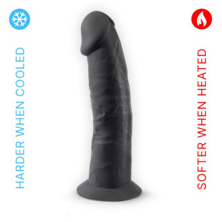 Gode ventouse 7,5" noir SilexD 18,5 x Ø4,6cm s'adapte à la température