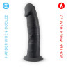 Gode ventouse 7,5" noir SilexD 18,5 x Ø4,6cm s'adapte à la température