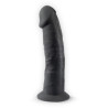 Gode ventouse 7,5" noir SilexD 18,5 x Ø4,6cm thermoréactif
