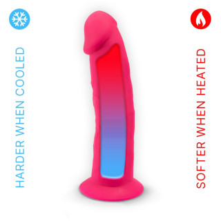 Gode ventouse 7,5" fuchsia SilexD 18,5 x Ø4,6cm au congélateur ou au micro-onde