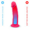 Gode ventouse 7,5" fuchsia SilexD 18,5 x Ø4,6cm au congélateur ou au micro-onde
