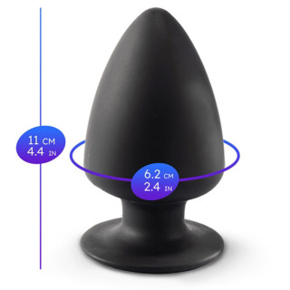 Plug noir "Thermo Réactive" M dimensions