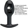 Heavy Balls Butt Plug simple 8,5xØ3,2cm fonctionnement de la bille